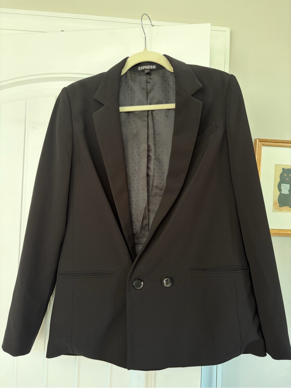 Express Black Blazer - Classic Double-Breasted
